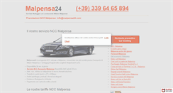Desktop Screenshot of malpensa24.com